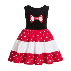 Minnie  Mouse Girls Sleeveless Tiered Dress